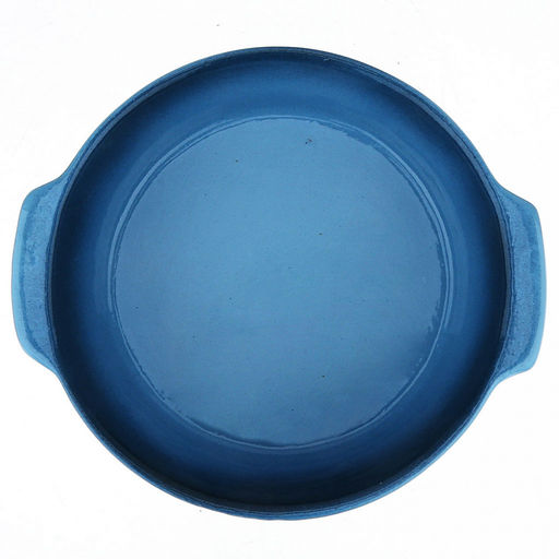 Лоток для запекания керамический "Десерт" 2л, д23,5см, h12,5см, "Расторопша", малый, с ручками, с крышкой (Россия)