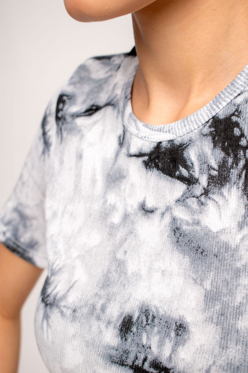 Арт.3203/3 Футболка женская 42-48 (4 шт) Цвет:серый,белый - Калинка фото 4