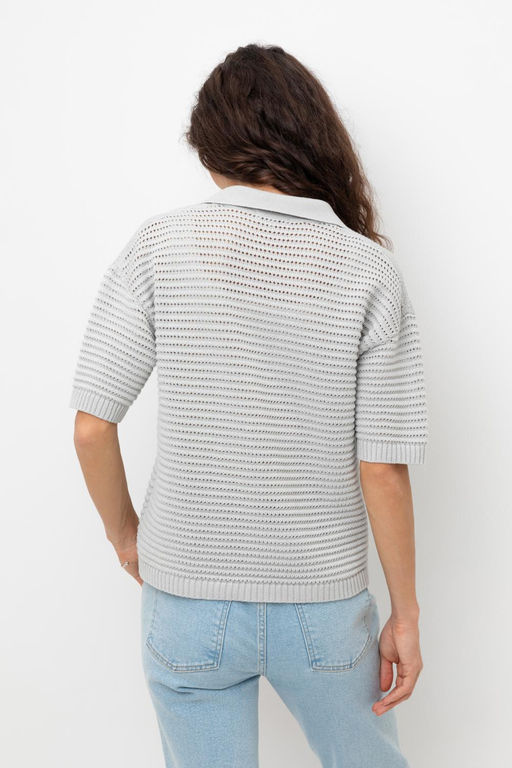 ЕВ 30202/жемчужный серый джемпер жен