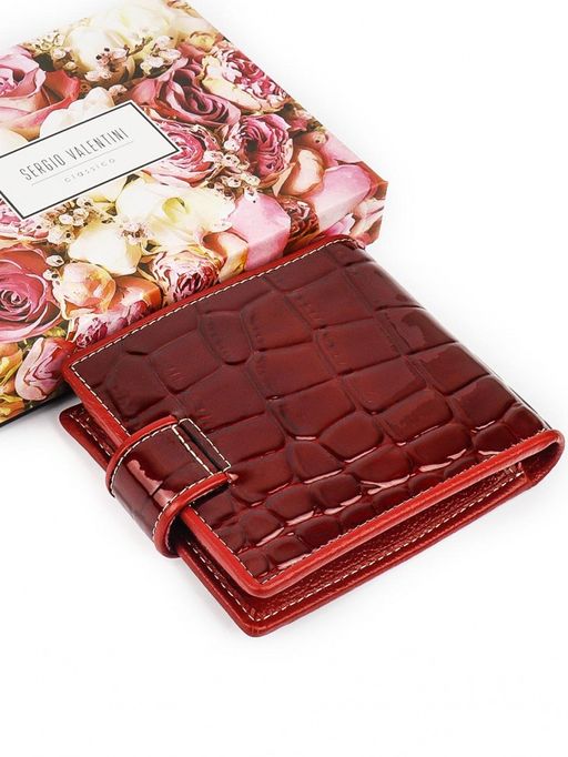 Маленький женский кожаный кошелек Sergio Valentini СВ 8134/1-014  фото 4