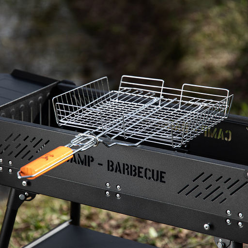 Решетка гриль хром со съёмной ручкой 57x30x24 глубина 5см, хромированна GRILLBOOM хром арт. 104-047
