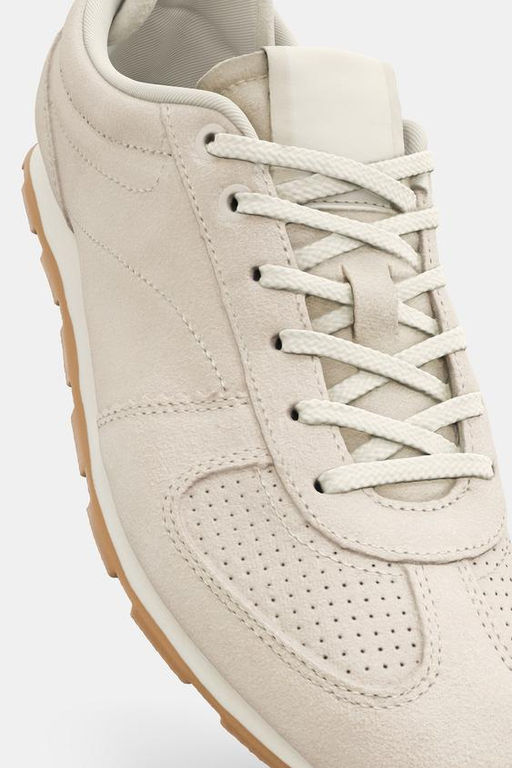 SPLIT SUEDE RUNNING TRAINERS - Zara фото 6
