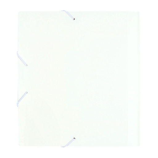 Папка на резинке А5, 500 мкм, Calligrata, корешок 15 мм, до 100 листов, белая