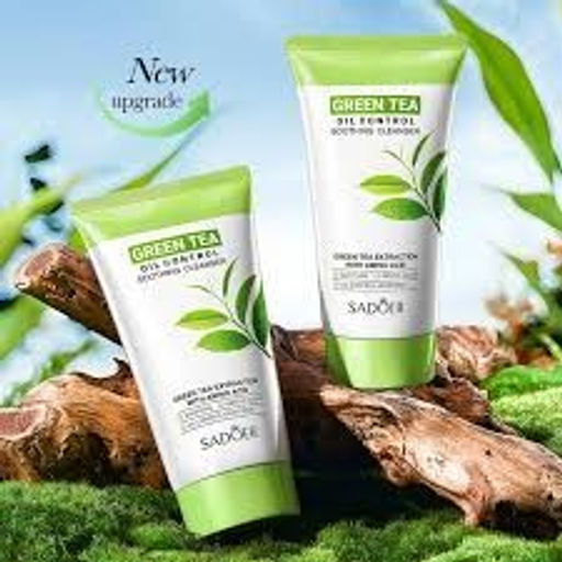 SADOER Увлажняющая очищающая пенка с зеленым чаем и аминокислотами, 150 гр  фото 2