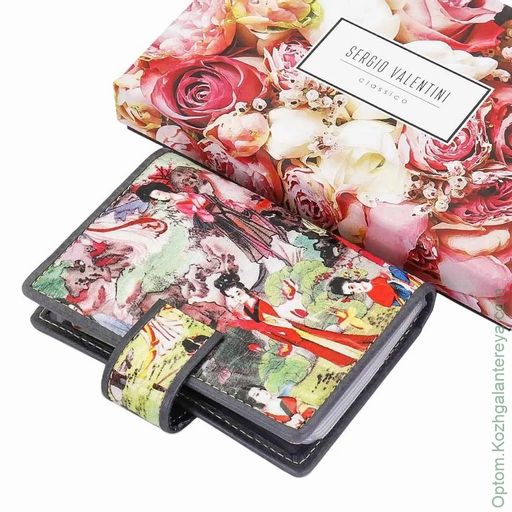 Женская кожаная визитница Sergio Valentini СВ 8138-010  фото 8