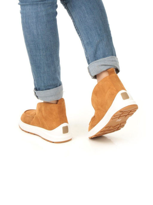 01-5280-7 BROWN Ботинки демисезонные женские (натуральная замша, байка) - Фабричный китай фото 3