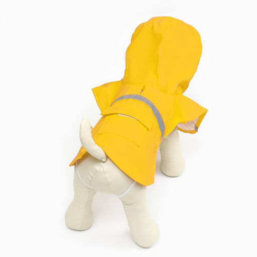 Дождевик для собак, размер М (ДС 25-30, ОГ 33-35, ОШ 21-25 см), жёлтый - Simaland фото 14