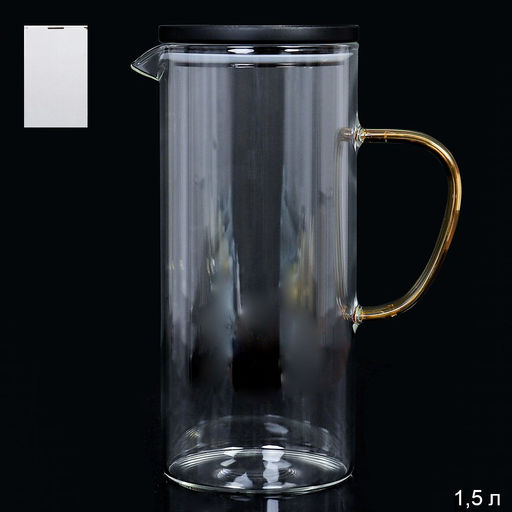 Кувшин стекл 1500 мл, GT-35-61 пласт.крышка арт. 699967