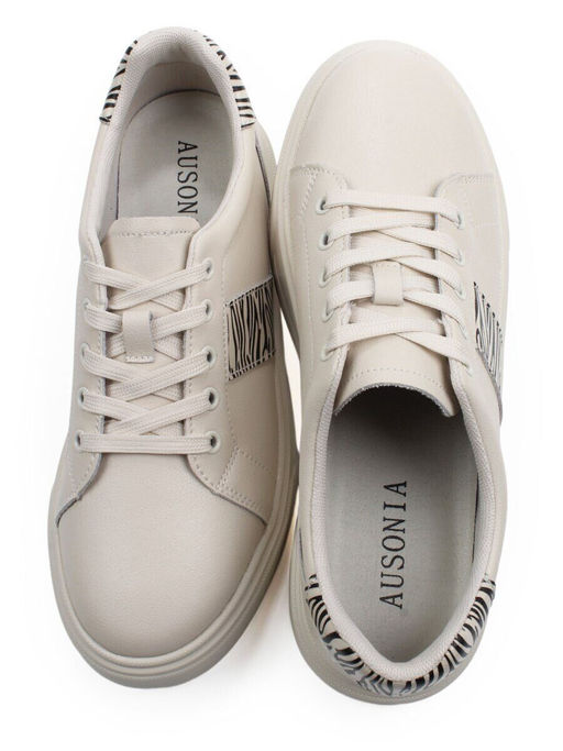 03-YC523-2 LT. BEIGE Полуботинки спортивные женские (натуральная кожа)