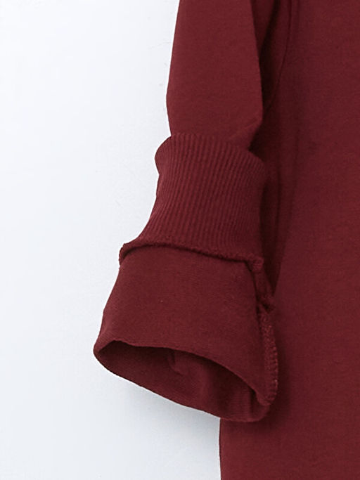 Kap??onlu Barcelona Bask?l? Erkek ?ocuk Sweatshirt