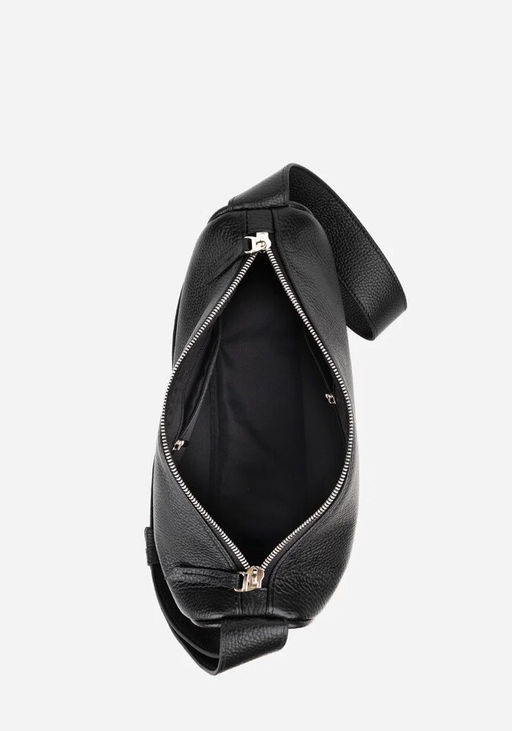 Сумка женская через плечо с широким ремнем L220 кожа черная К94 (С4000 кожгалантерея) - L-craft фото 7