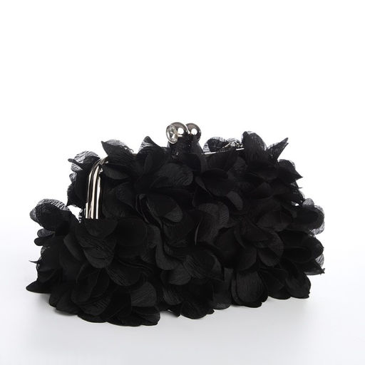 Сумка-клатч на фермуаре, цвет чёрный - Simaland фото 2