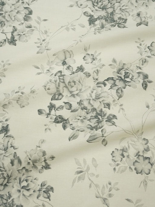 Сатин Винтажный романс цв.серый, ш.2.5м, хлопок-100%, 115гр/м.кв - Купава фото 3