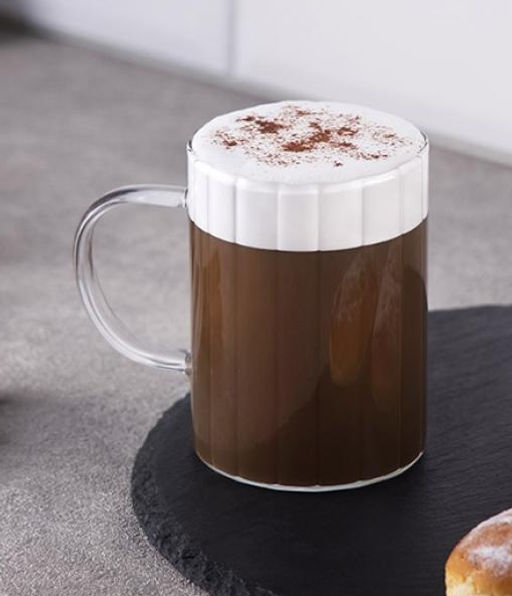 Кружка AROMA RIVIERA 350мл, из боросиликатного стекла с гранями арт.108962 /MALLONY/ фото 5