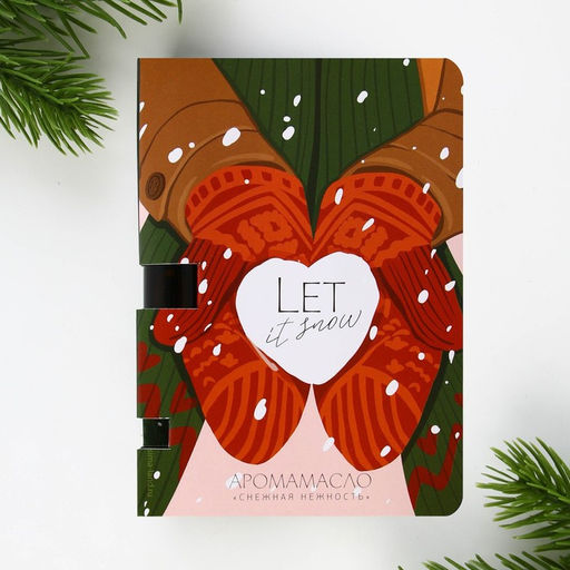 Эфирное масло новогоднее на открытке Let it snow, аромат свежести, 5 мл - Simaland фото 5