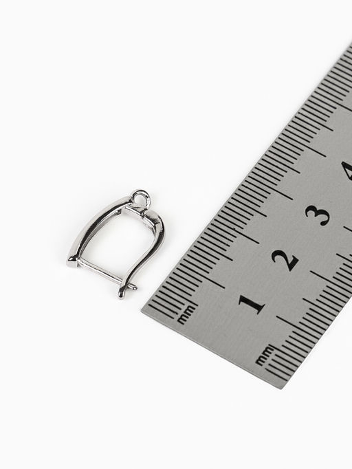 Швензы для сережек Прямоугольник, цвет серебро