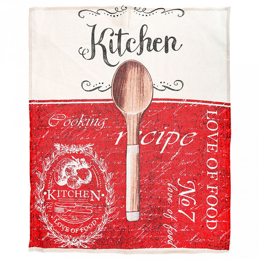 Полотенце кухонное 50х60см "Kitchen-7", рогожка, хлопок 156г/м2, без упаковки, "Домашняя мода" (Россия)