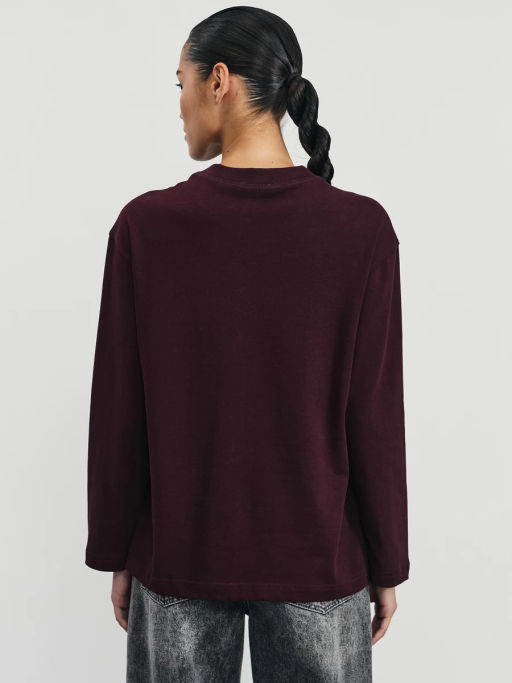 Базовый лонгслив из хлопка / Zarina фото 5