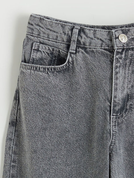 Baggy Fit K?z ?ocuk Jean Pantolon