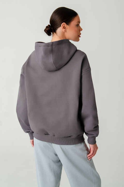Арт. 15130 Худи женское с капюшоном 44-52 (5 шт) Цвет:серый - Калинка фото 10