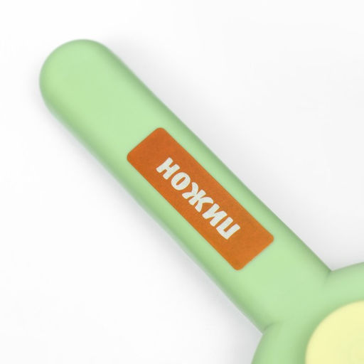 Пуходёрка пластиковая Кошка с функцией самоочистки, 8,5 х 20 см, зелёная - Пижон фото 4