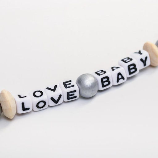 Держатель для соски - пустышки M&B «Love Baby», из дерева