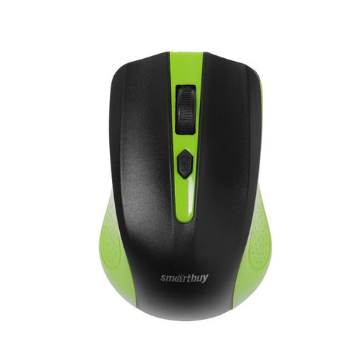 Мышь Smartbuy ONE 352, беспроводная, оптическая, 1600 dpi, 2xAAA (не в компл), зелёно-чёрная