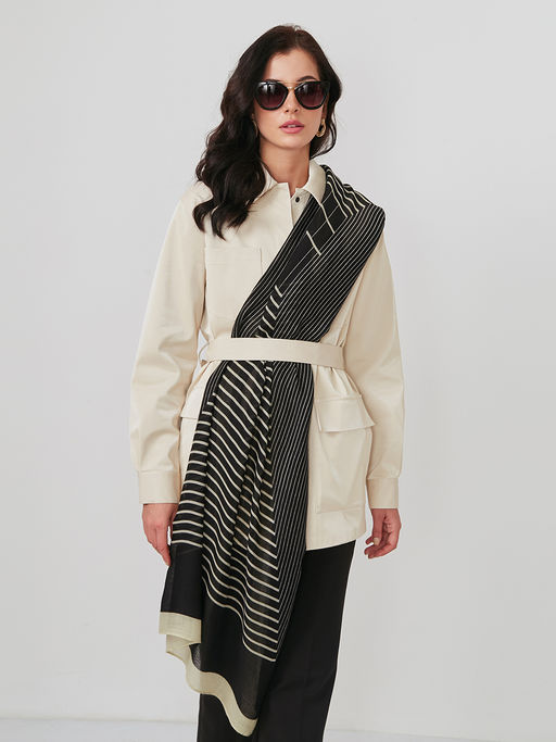 Большой, мягкий, тонкий и очень нежный двусторонний палантин - Tantino фото 5