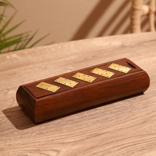 Игра настольная «Домино», 25×7.5×5 см, дерево шишам