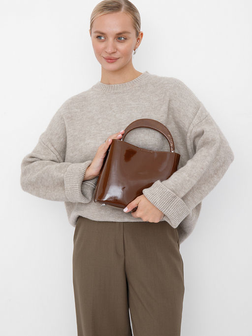 Сумка 2306-2Y brown coffee Polina&Eiterou