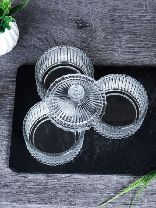 Банка для специй 200 мл 3 яруса / TG2019-3 /уп 24/ конфетница - ГалеонТрейд фото 3