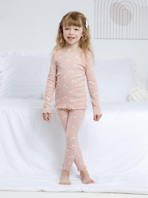 К 1618/розово-бежевый 1506 Н065 пижама для дев