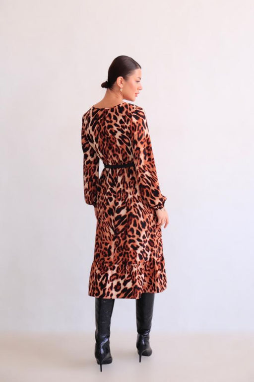 Martichelli Платье с анималистичным принтом  фото 8