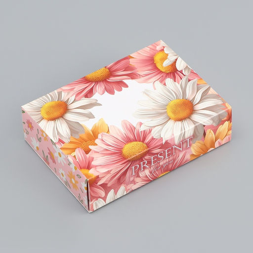 Цена за 2 шт. Коробка складная для 6 конфет Презент, 13.7?9.8?3.8 см