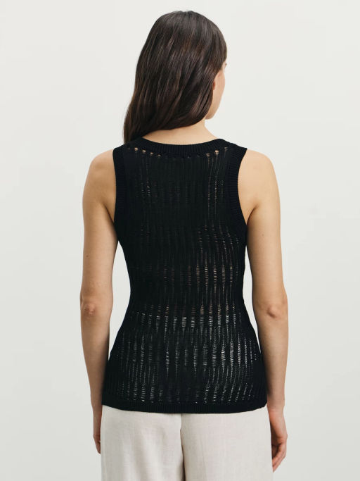 Майка ажурной вязки из вискозы / Zarina  фото 5