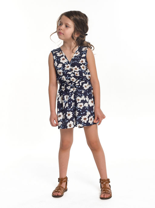 Ромпер для девочки 22-6318 синий/цветы - Mini maxi фото 13