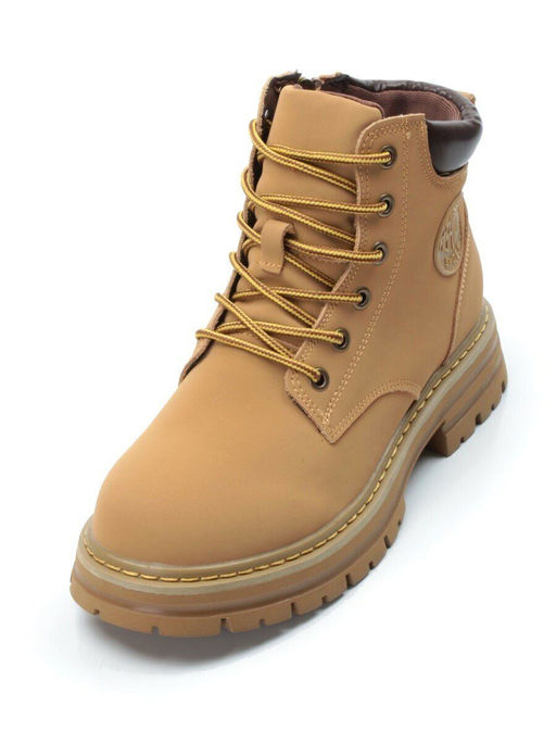 01-P8305-1 BROWN Ботинки демисезонные женские (натуральная кожа)