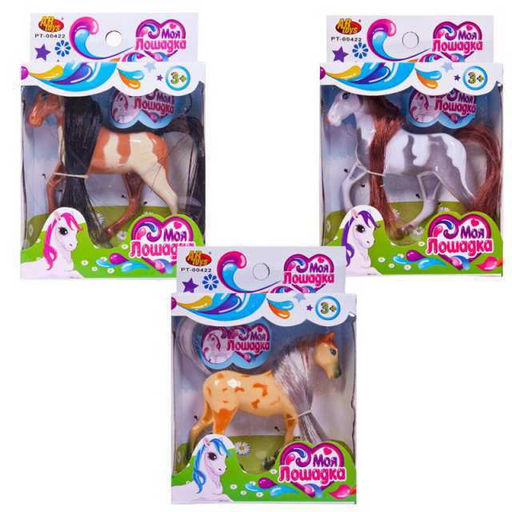 Фигурка ABtoys Моя лошадка двухцветная, в дисплее 12 шт.  фото 3