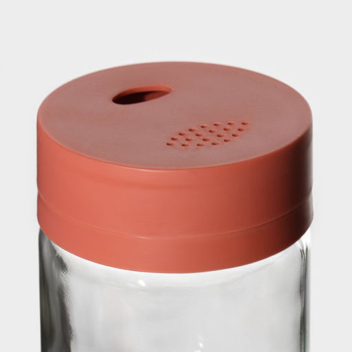 Набор для специй из стекла Доляна Коралл, 2 предмета: солонка, перечница 6,411 см  фото 2