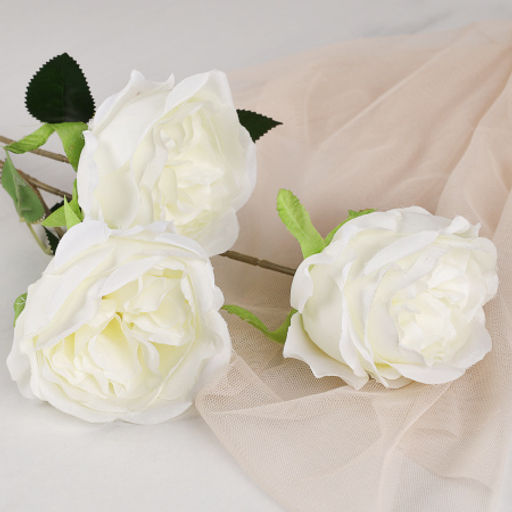 Цветок искусственный Пион белый 80 см / RF-1572 /уп 400/ - Галеонтрейд фото 4