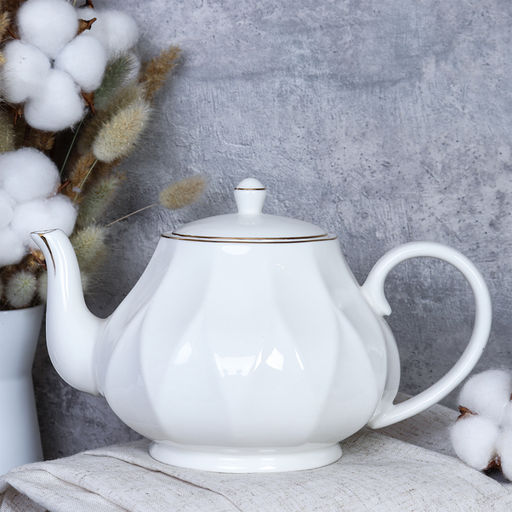 Чайник заварочный 800 мл Грани костяной фарфор арт. TC82-TP (717311)