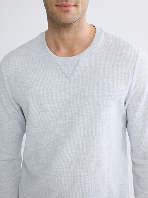 Bisiklet Yaka Erkek Sweatshirt