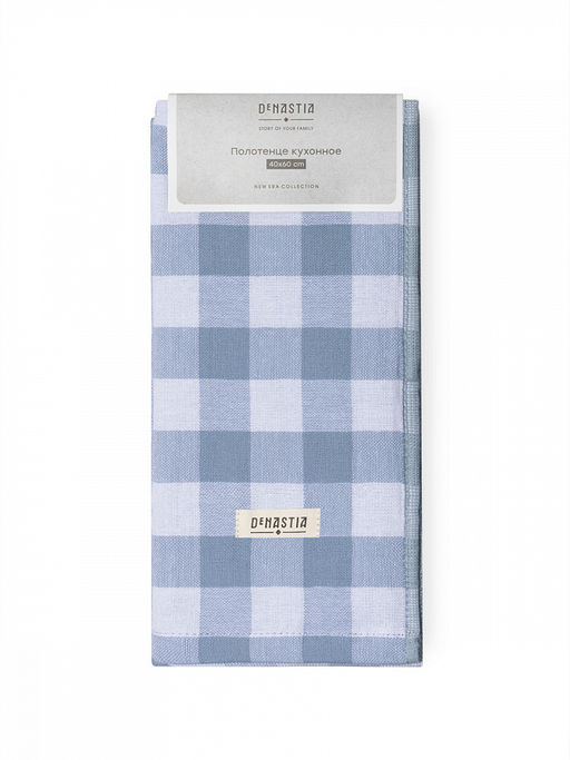 Набор кухонных полотенец 2шт 40x60 голубой хлопок