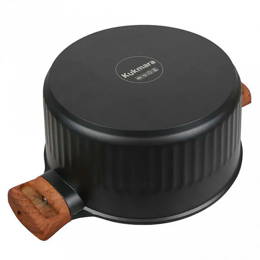 "Stella" Кастрюля с тефлоновым покрытием 3,2л, д23см, h11см, s0,32см, дно д19см, s0,4см, литая, стеклянная жаропрочная крышка, ristretto (Россия)