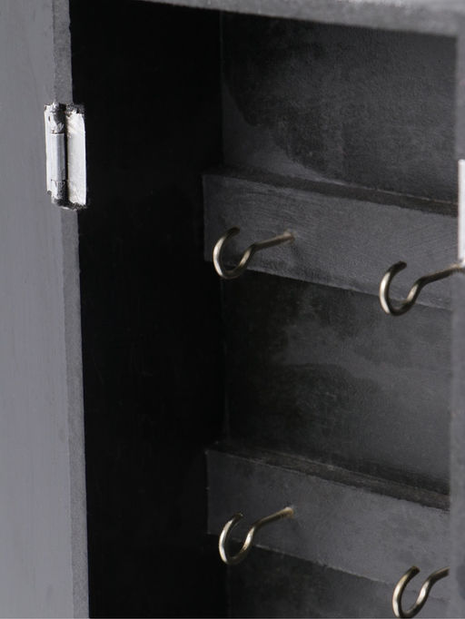 Ключница «Древо», 6 крючков, 14×7×32 см, МДФ, серебристая