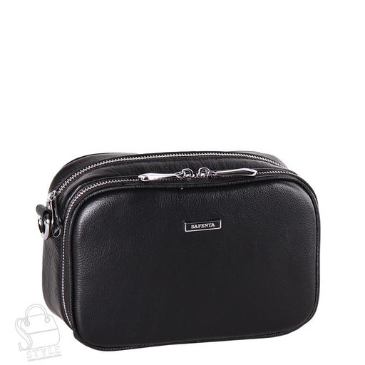 Сумка женская кожаная 99455 black Velina Fabbiano-Safenta