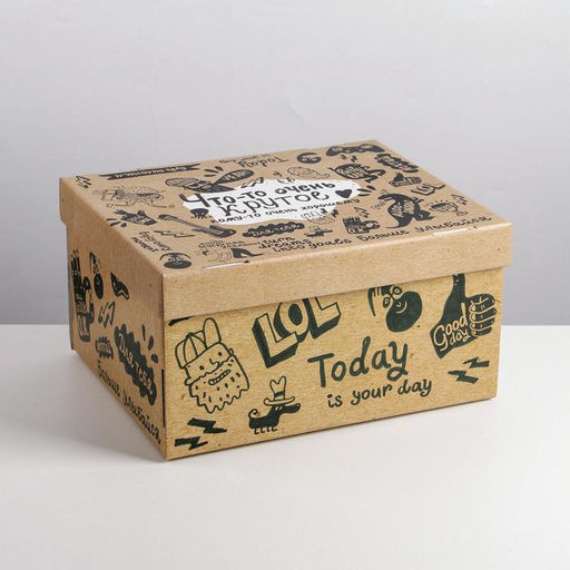 Коробка складная Крафт, 31,2 х 25,6 х 16,1 см - Дарите счастье фото 8