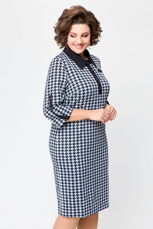 Платье Swallow 697.1 черно-белая гусиная лапка фото 4