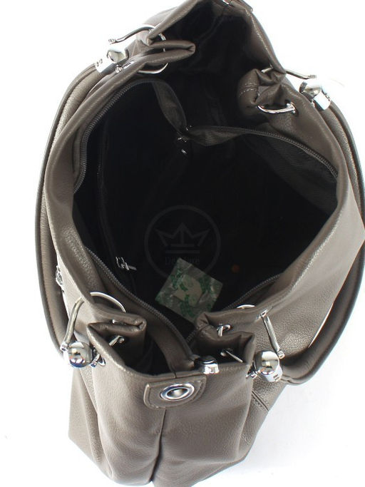 Сумка женская искусственная кожа AUR-081, 1отд+карм/перег, 2плеч/рем, капучино SALE 258891 - Adelia фото 3