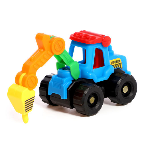 Набор тракторов Весёлая стройка, инерционные, в наборе 6 шт., цвет МИКС - Автоград фото 10